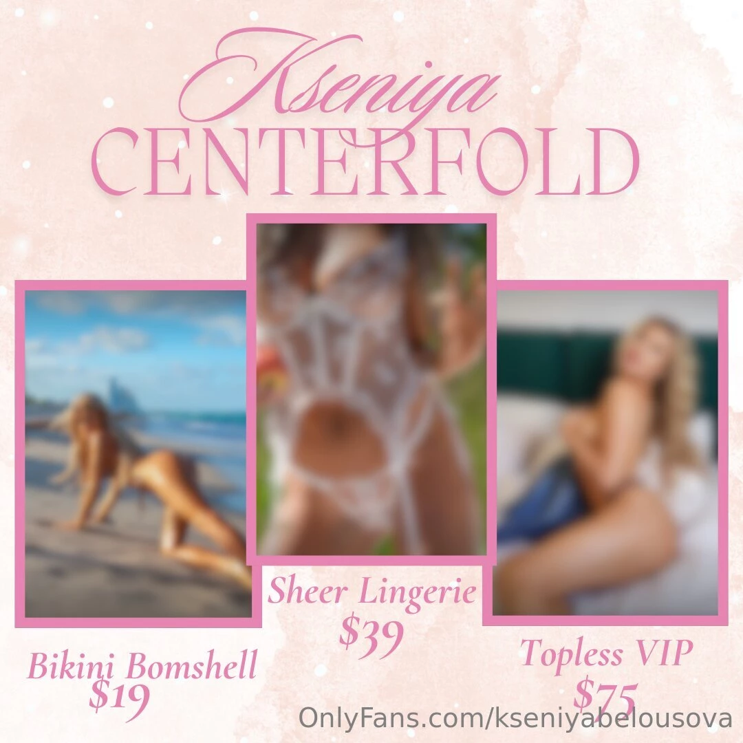 Kseniya gone wild welcome to my centerfold make sure you are alone 