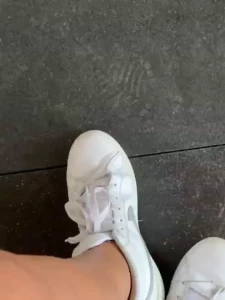 I was dripping sweat during today s workout sweaty sock removal video
