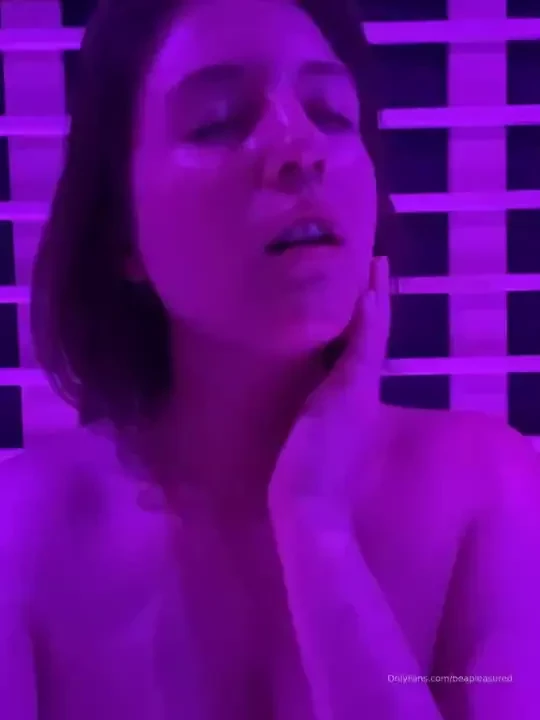 Just the start of my soaking wet pleasure filled infrared sauna visit 