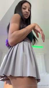 Why are you behind me are you trying to look up my skirt you re so