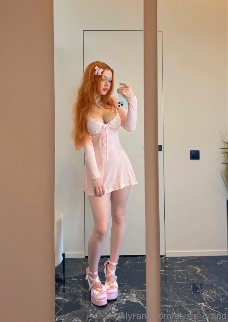Today i m in a pink dress with a bow and tomorrow i might be in heavy part 1 