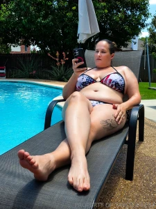 Soaking up the sun and soaking through this bikini my pussy s already