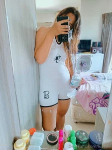 Sexy in my new white fitness romper hope you like and click on like part 6