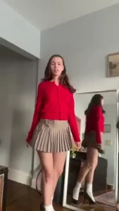New striptease for sweater season watch me slowly strip out of my