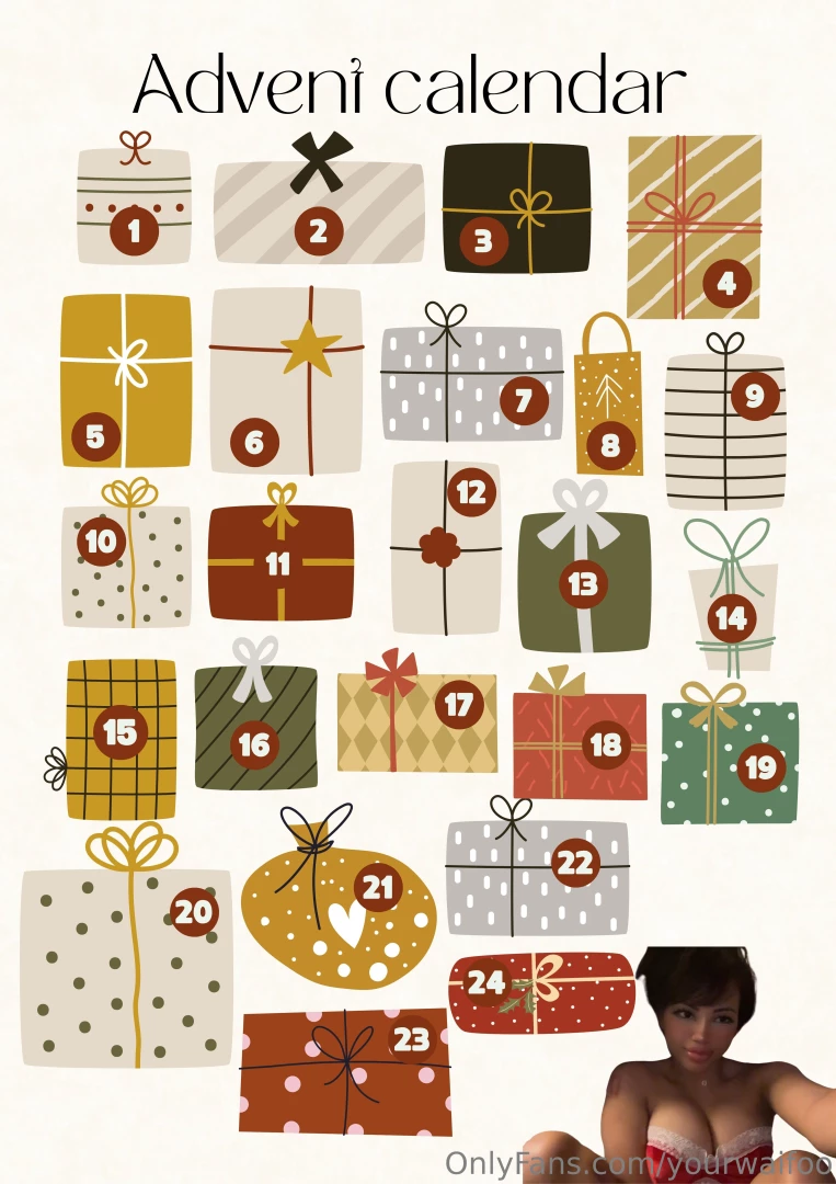 Advent calendar so i was looking for a way to make you happy this 