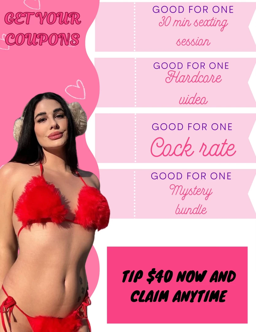 Sexy coupons i m doing a special for this month selling a naughty 