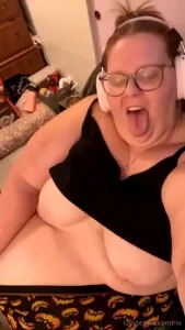 Halloween underwear and a full tummy