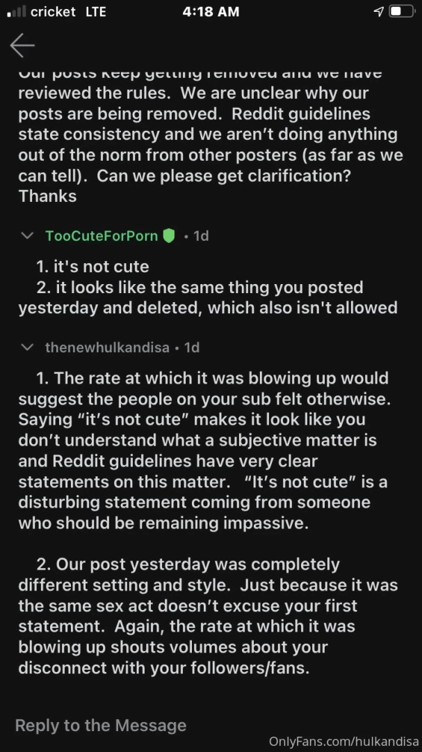 We were permanently suspended from reddit for this conversation the part 1 