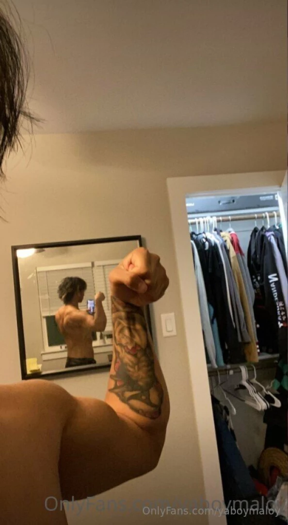 Flexing my muscles and my charm 