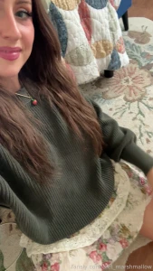 Why would i ever wear panties brunette longhair smile dimples cute