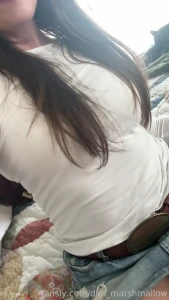 I know you can t see my feet but my socks match my panties brunette