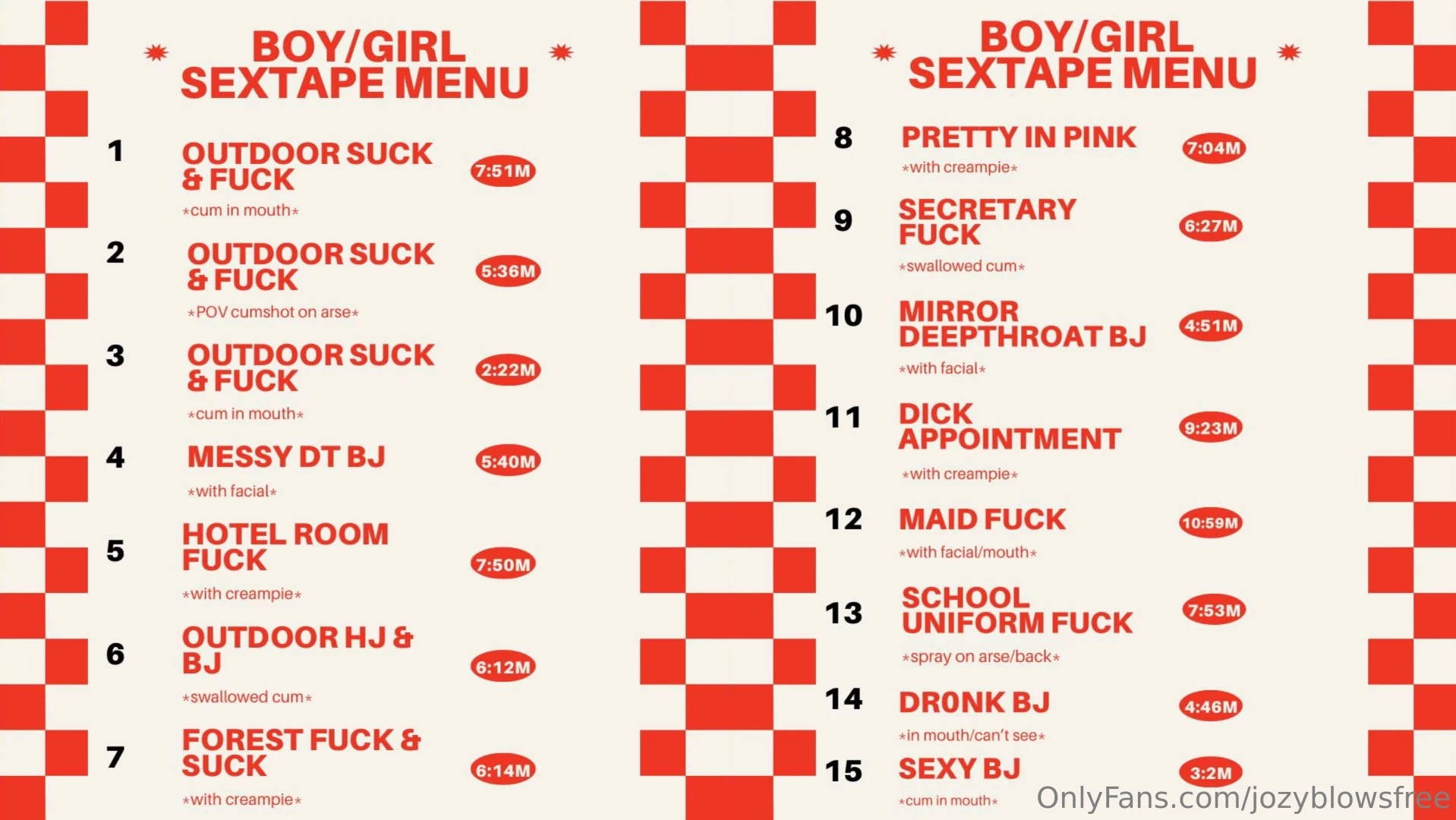 Sextape bundle deals 15 for 1 30 for 3 55 for 5 200 for all 15 plus 