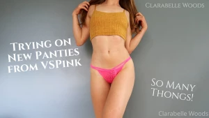 Watch me try on sooooooo many cute panties from victoria s secret i