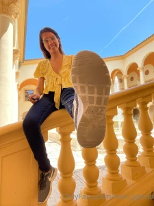 Dirty shoe stinky sock and barefoot the perfect trifecta