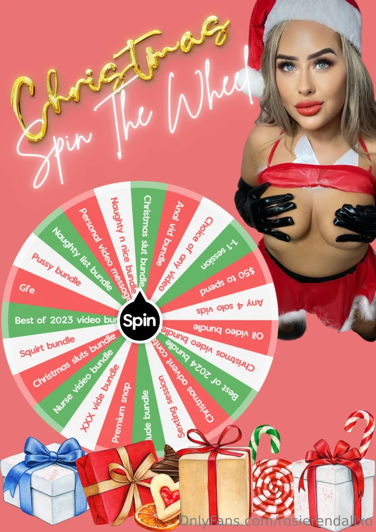 Christmas spin the wheel tip the required amount and i will send 