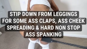 Let me talk dirty to you whilst i strip from my leggings and get this