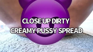 New video - daddy you filled me with ur creampies open this close up