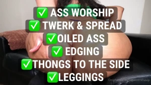 New video 15 min to edge and get that nut out are u an ass man bby