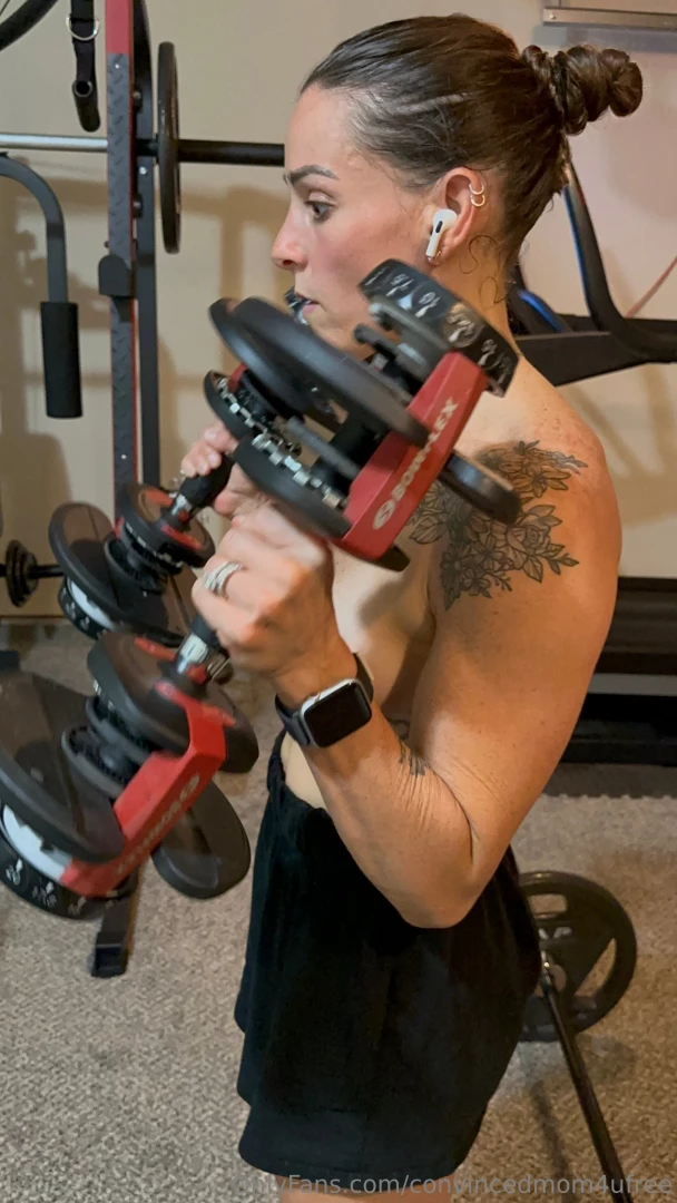 Here s a bunch of topless sweaty pics of me in just a thong and socks part 1 