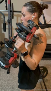 Here s a bunch of topless sweaty pics of me in just a thong and socks part 1