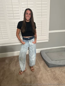 Heading out to dinner trying this double jean trend haha how do you part 1