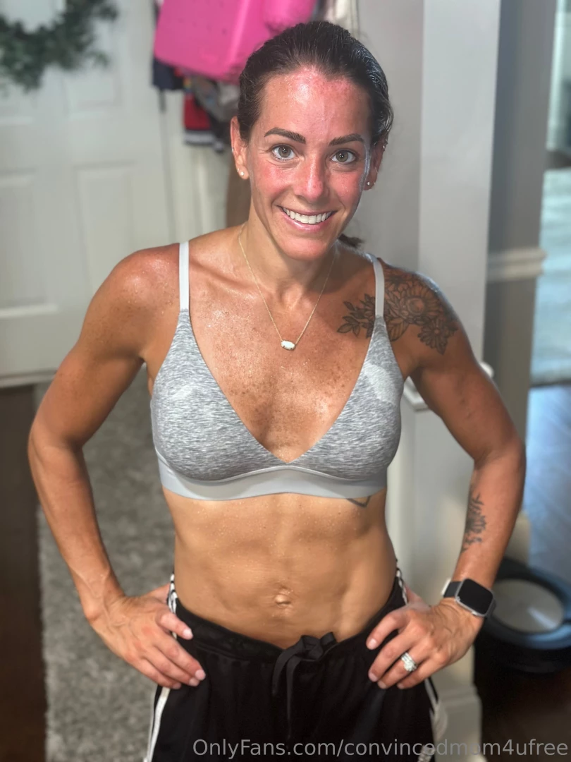 Good run today so sweaty literally beads of sweat all over me 