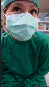 Good morning 7 min naughty surgeon luna is all alone and gets naughty part 5