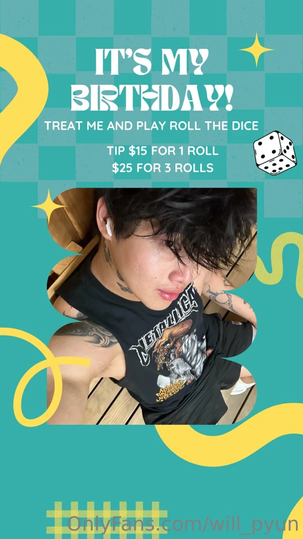 It s my birthday i wanted to share and have fun with you on my special 