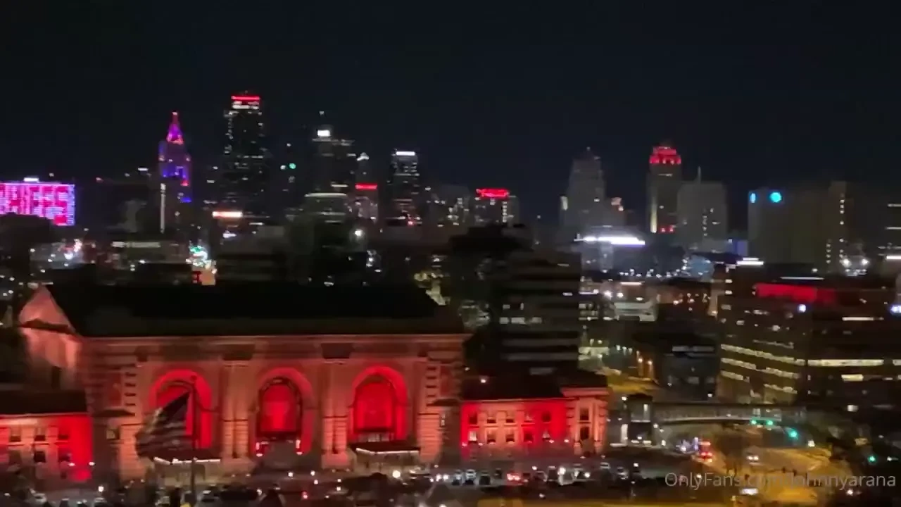 Kansas city looking so lovely tonight who s ready for the super bowl 
