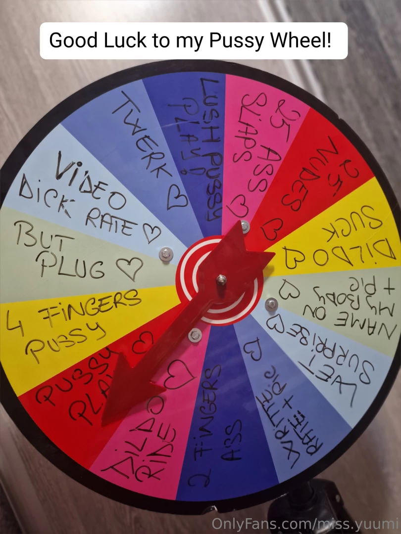 Spin the wheel are you ready for my new game wheel yet 1 spin - 10 and 