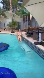 Had some friends over to swing in my pool today part 2