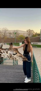 Captured a magical moment at the zoo embracing the wonders of the wild