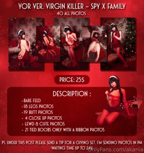 X-mas yor - ver virgin killer - spy x faminy - 40 photos set hiiii as part 1