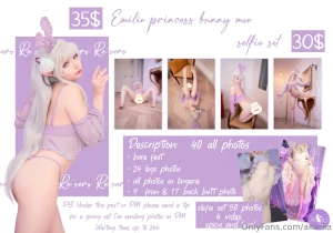 Emilia princess bunny lingerie moe the spiciest emilia ever 40hq