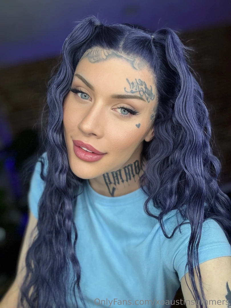 Wakey wakey what do you think of my blue hair i m trying something 