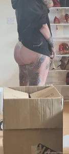 Just unpacking yes still and i noticed how banging my butt looks today part 1