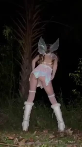 Lost fairy in the woods