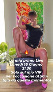 Finalmente la mia prima live luned 16 giugno h 21 30 in esclusiva sul