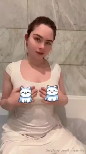 Check dms for the 10 minute video in the wet white dress and that
