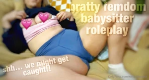 Babysitter joi livestream your babysitter accidentally gets a little
