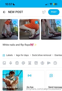 White toes amp flip flops 16 pic set