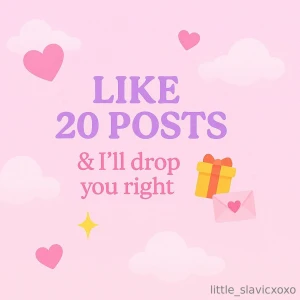 It s simple 1 like 20 posts 2 dm where s my gift 3 free photos are