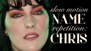 Slow motion name repetition chris gaze into my eyes as i repeat chris part 1