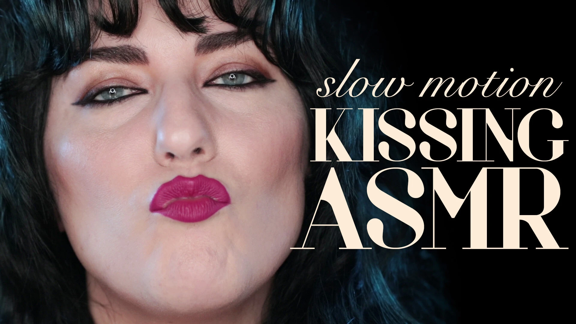 Slow motion kissing asmr in this soft luscious video fall under my part 1 