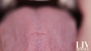 Tongue fetish amp mouth sounds asmr get up close and personal with my part 1