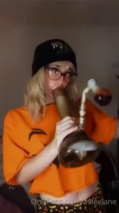 Pumpkin vibes gfe stoner smoking