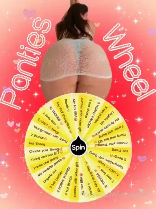 Panties roulette 1spin 45 2 spins 75 3 spins 125 4 spins 165 