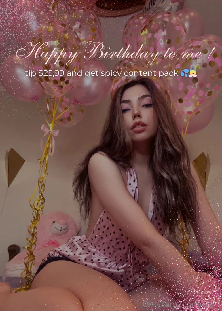 Yay it s my b-day your baby is so happy and wants to make you happy as 