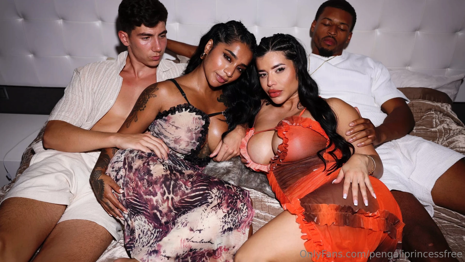 The interracial couple swap yasmina and sara were just having girly 