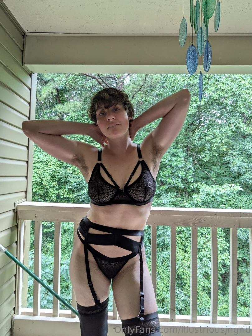 You and me right here on the balcony 